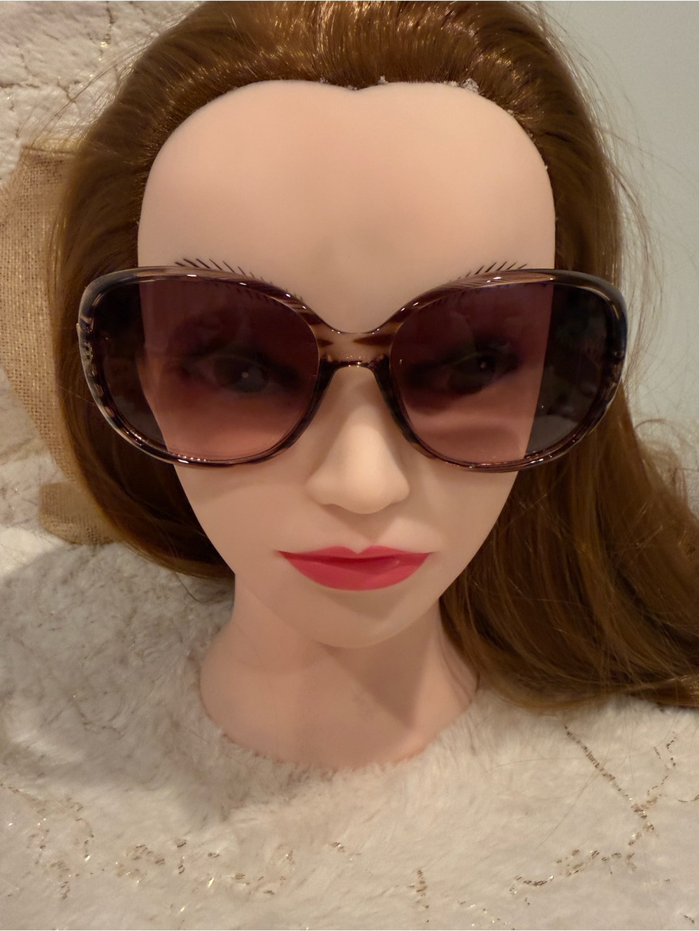 Women's uv400 Oversized Gradient Lens Sunglasses - Brown